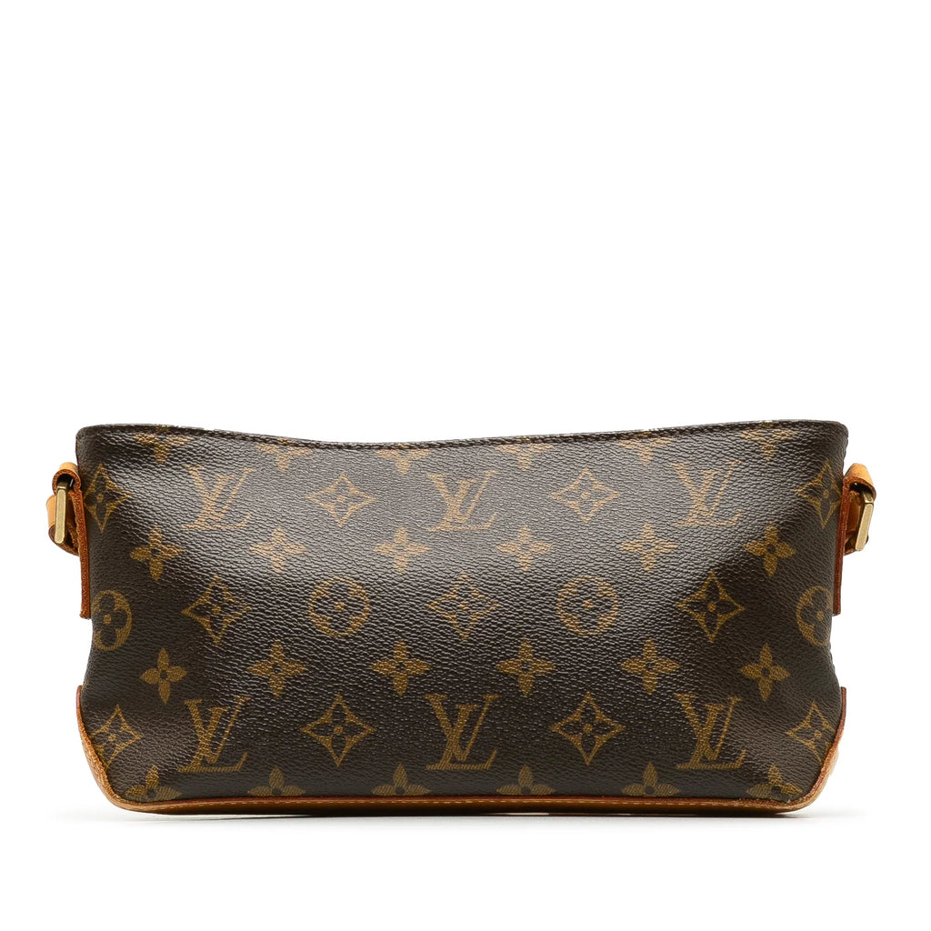 Pre-Owned Authenticated Louis Vuitton Monogram Trotteur Canvas Brown Crossbody Bag Unisex (Good)