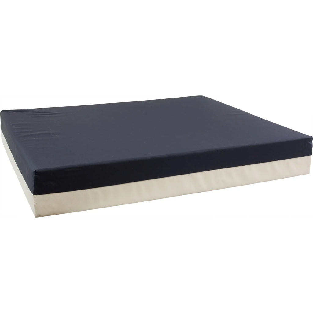 Roscoe Foam Wheelchair Cushion with Nylon Cover for Pain Relief (20'' x 18'' x 3'') Navy/Gray