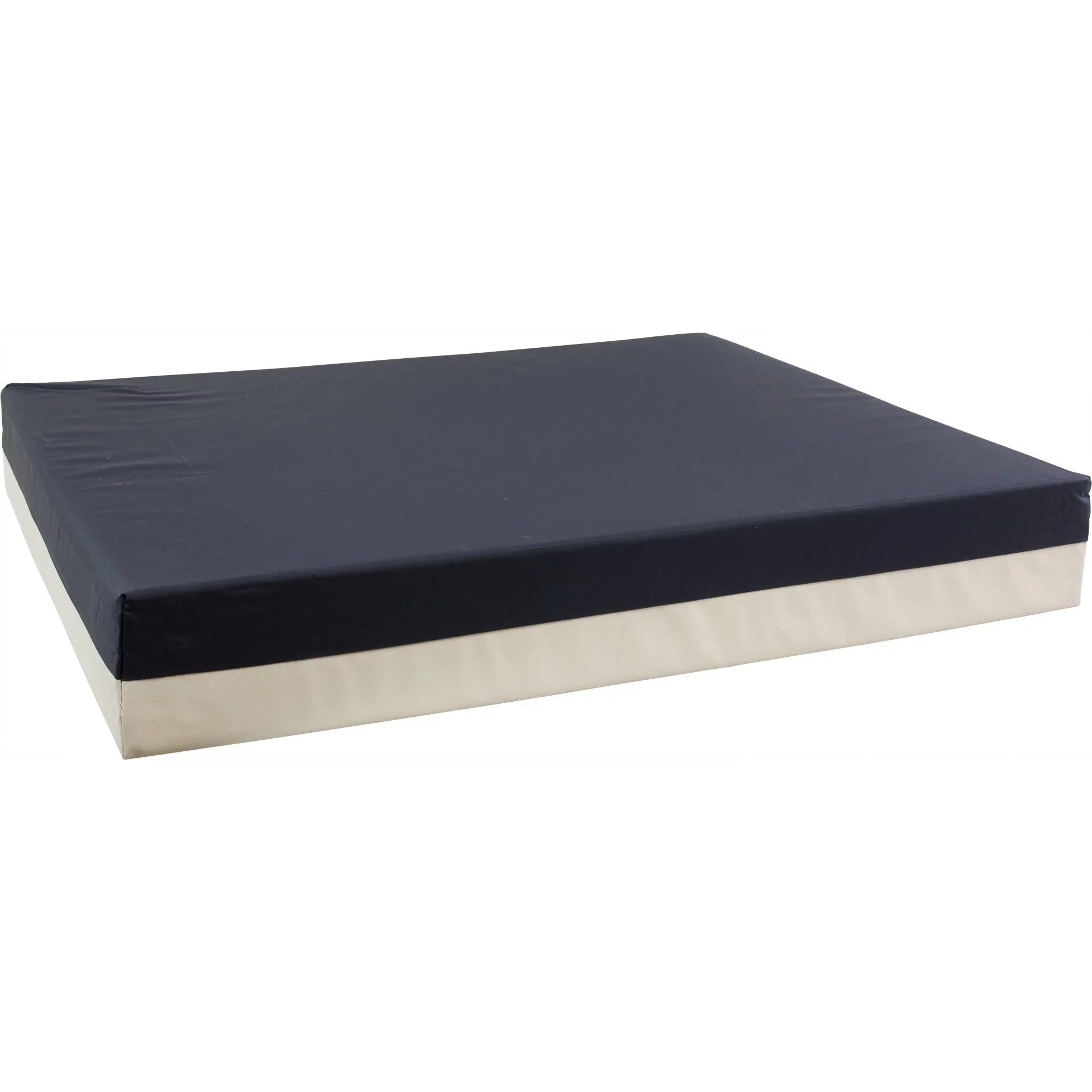 Roscoe Foam Wheelchair Cushion with Nylon Cover for Pain Relief (20'' x 18'' x 3'') Navy/Gray
