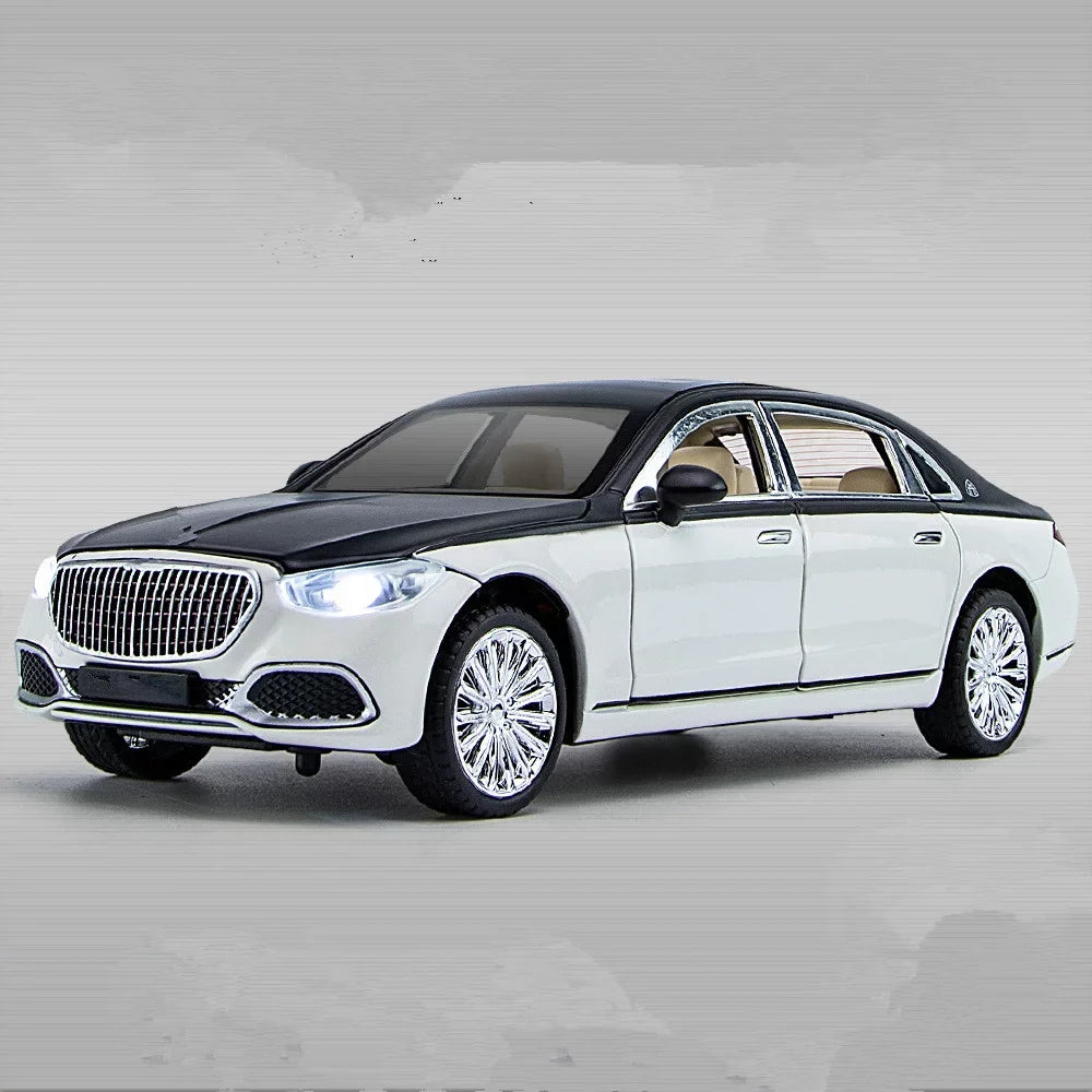 Sound & Light Alloy Metal 1/24 Car Model Gift Collection For Benz Maybach S680
