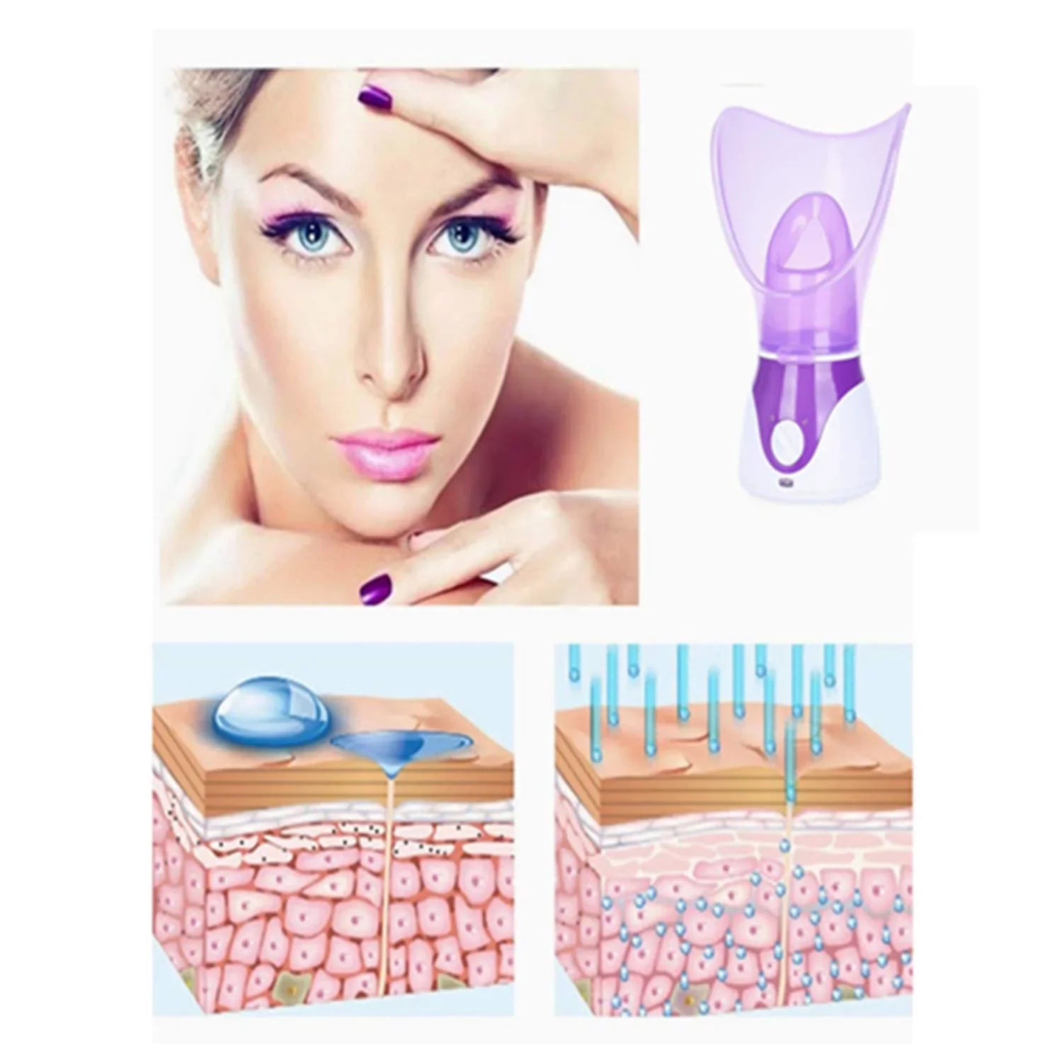 Facial Steamer Deep Clean and Hydrate The Skin Water replenishing Sprayer Face humidifier Professional Facial Treatment for Face Personal Sauna Spa