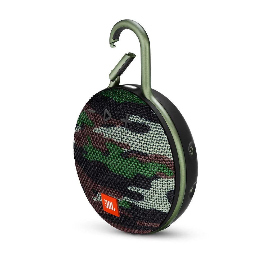 Open Box JBL Clip 3 Camouflage Portable Bluetooth Speaker