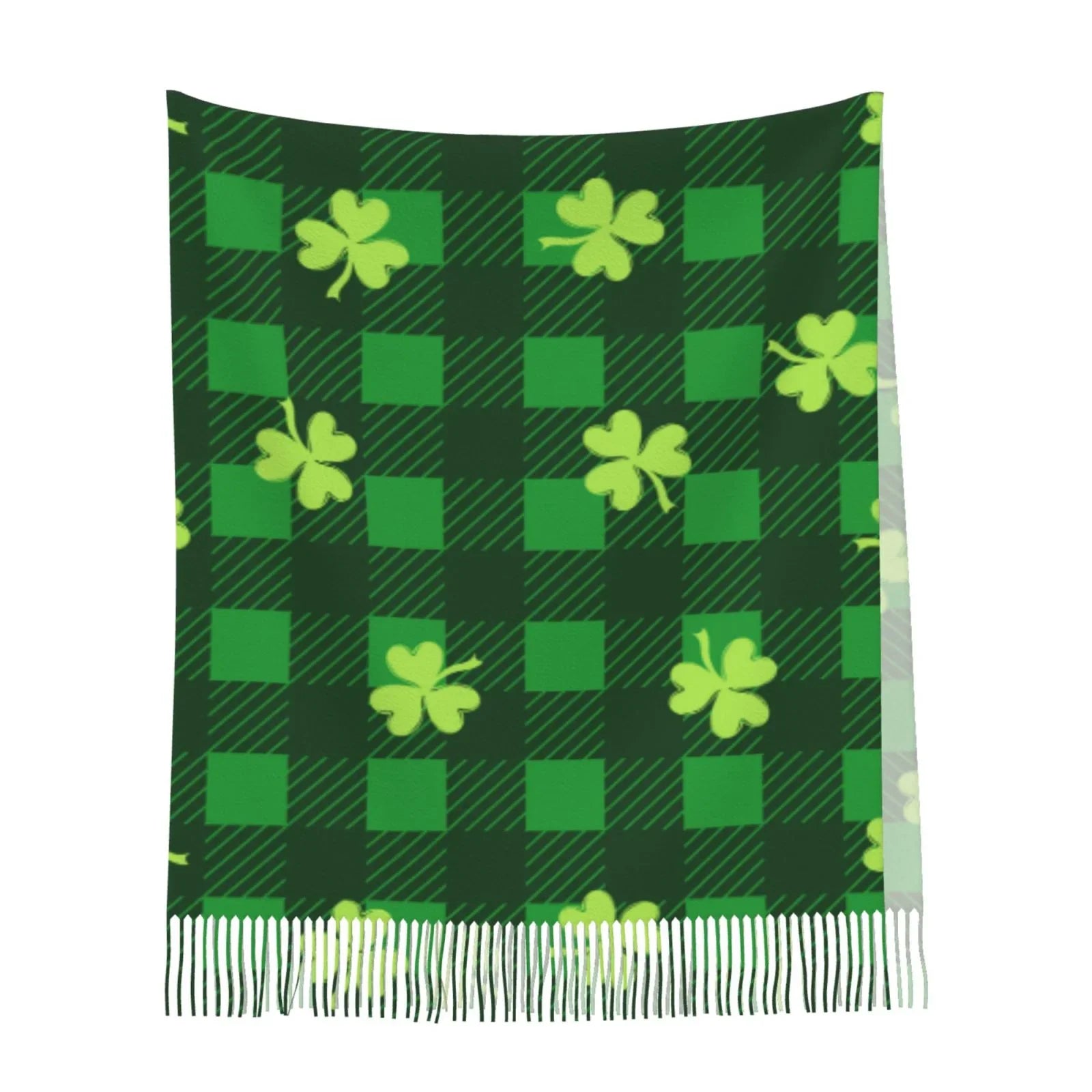 Bingfone Soft Cashmere Feel Scarf For Women Elegant Art Print Winter Warm Scarves Large Shawl Wrap Gifts- Happy St. Patrick's Day5