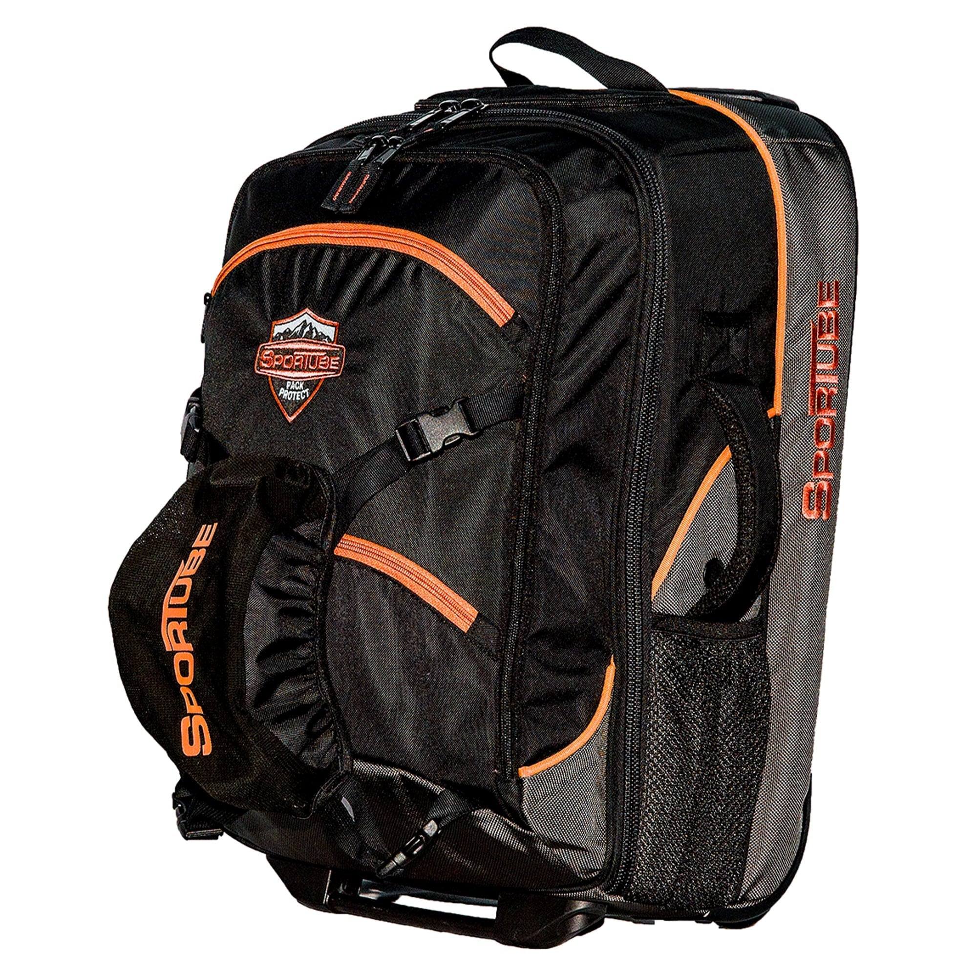 Sportube Cabin Cruiser Wheeled Carry On Padded Gear & Boot Bag, Orange