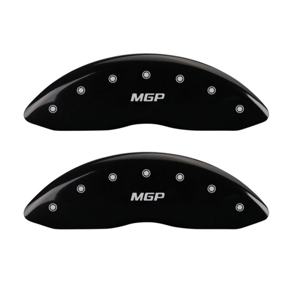 MGP 4 Caliper Covers Engraved Front & Rear MGP Black finish silver ch Fits select: 2013 CHRYSLER 300, 2012 CHRYSLER 300C LIMITED