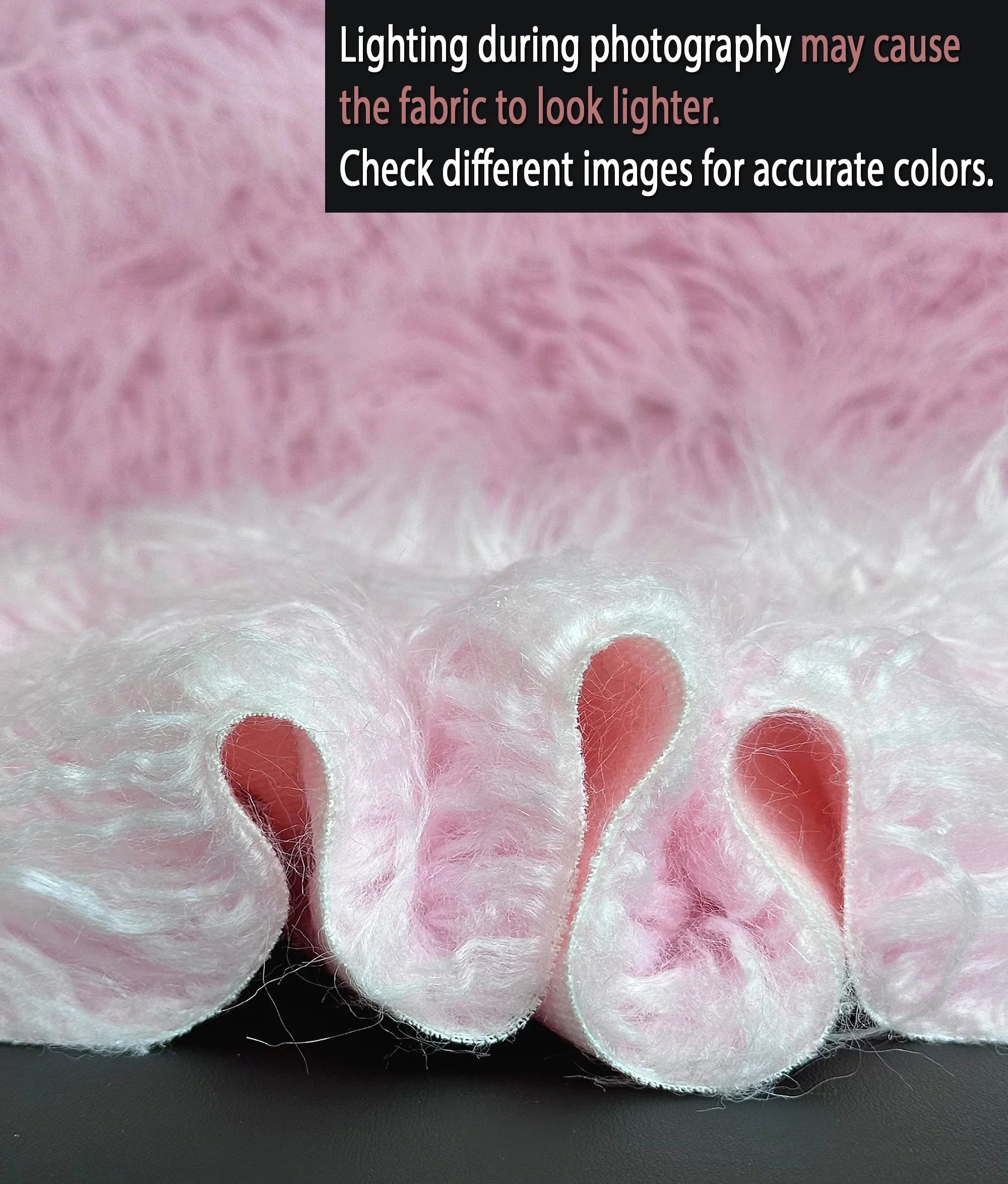 Faux Fake CURLY Yak FUR 3.5" LONG Pile Japanese Fire Retardant Yarn 2.3oz Per Yard / Craft, Sewing Cosplay 58" Wide Sold by Continuous Yard (Pink)