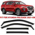 Voron Glass in-Channel Extra Durable Rain Guards for Hyundai Palisade 2021-2024, Window Deflectors, Vent Window Visors, 4 Pieces - 220240