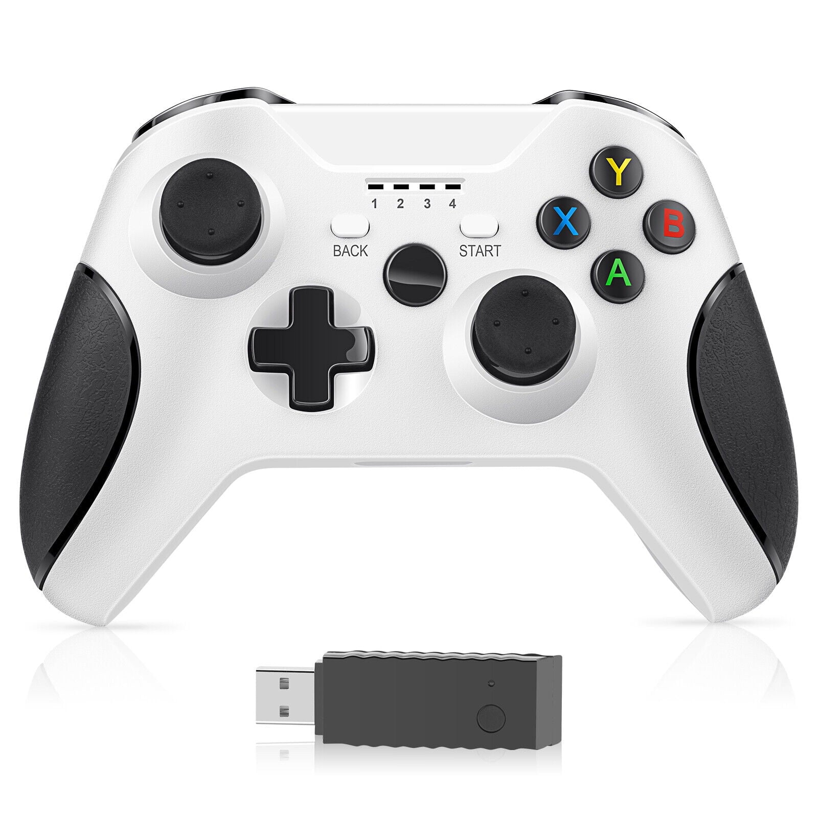 White Wireless Controller + Battery + Charger For XBox Series X/S Xbox One S/ X/ Elite