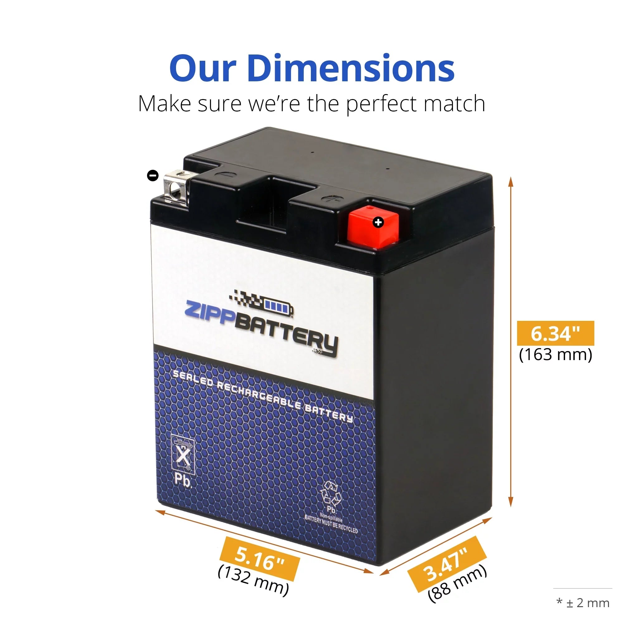 Zipp Battery YTX14AHL-BS (14AHL-BS 12 Volt,12 Ah, 210 CCA) Motorcycle Battery for Suzuki 750cc Gsx-r750 1987