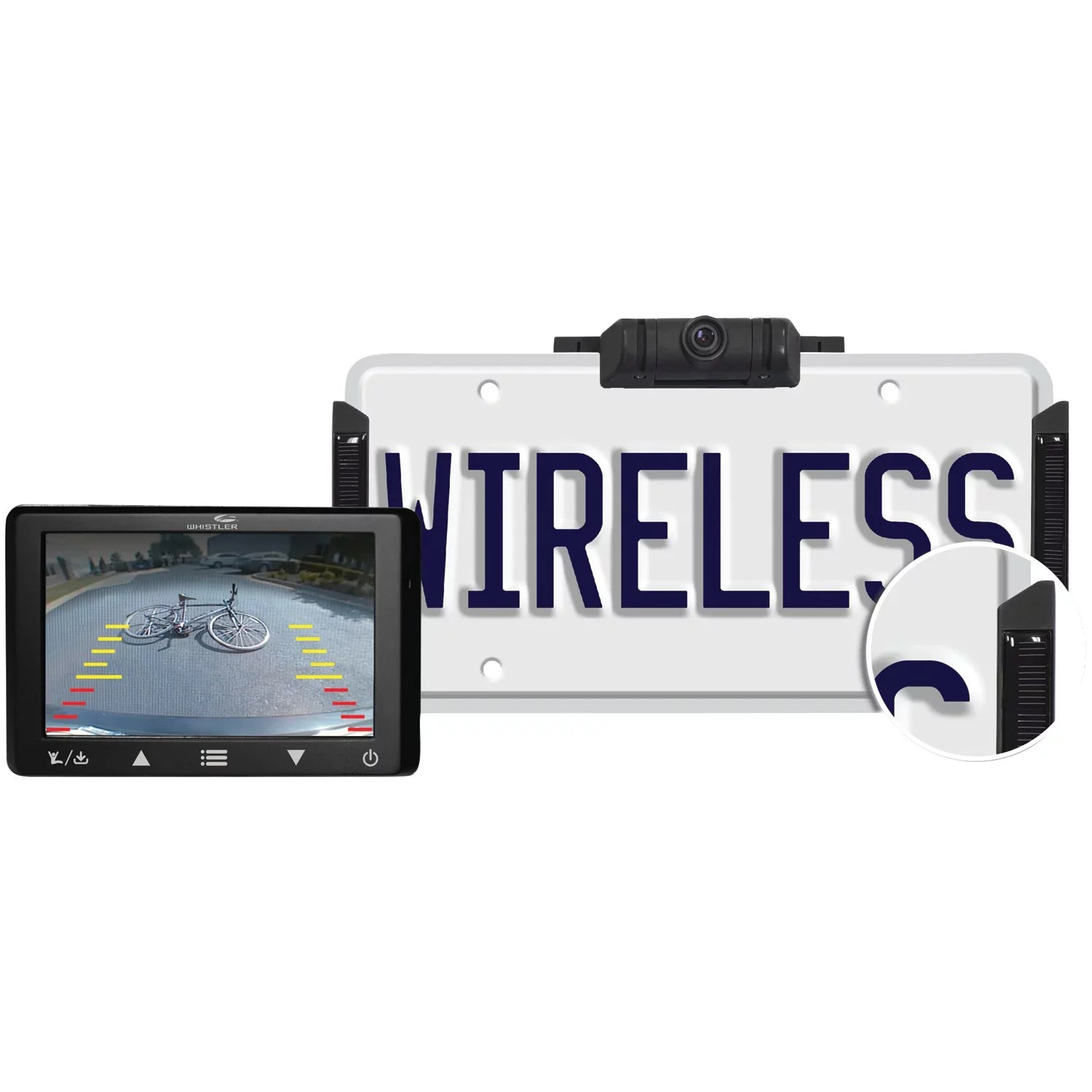 Whistler WBU-1000 Digital Wireless Backup Camera with Solar Panels