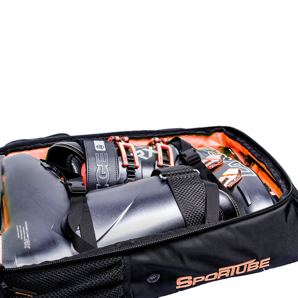 Sportube Cabin Cruiser Wheeled Carry On Padded Gear & Boot Bag, Orange