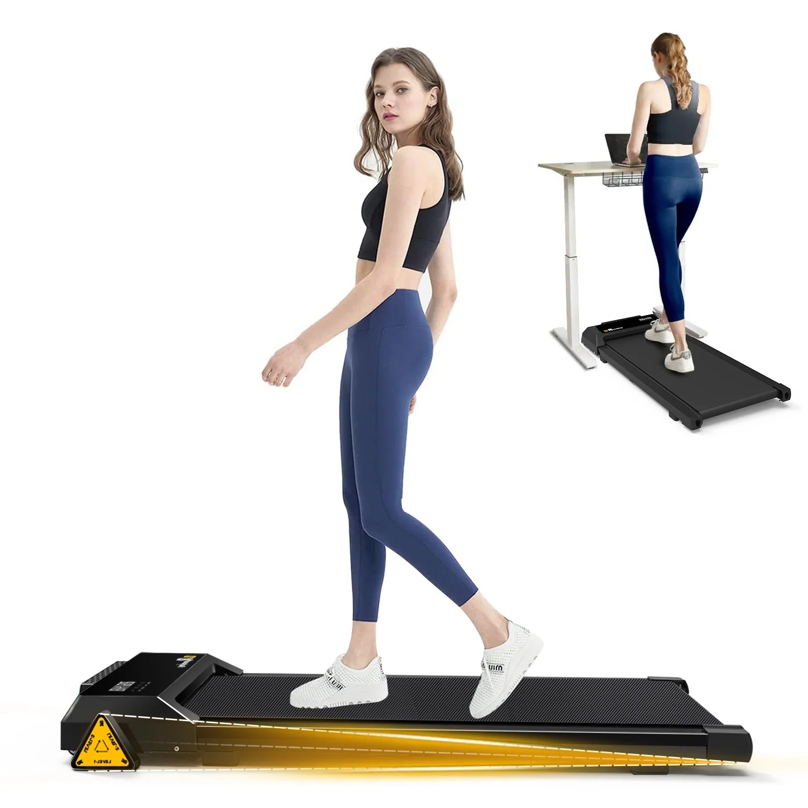 Treadmills Walking Pad Incline Remote Control and LED Display Electric Machine
