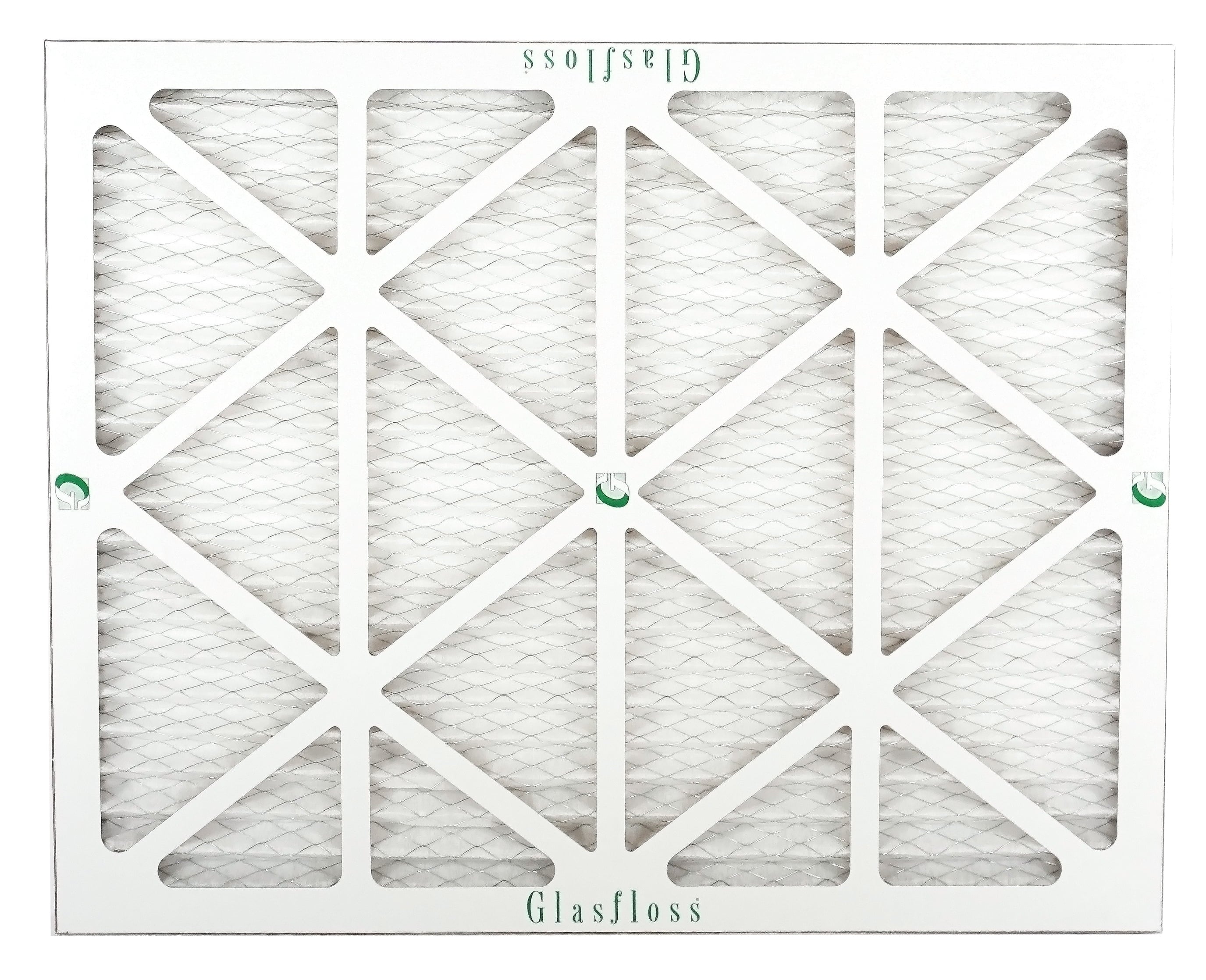 Glasfloss Air Filter 20x22x2 - 2" MERV 10 - (Pack of 6) - Pleated AC or HVAC Air Filter - Furnace Air Filter - Home or Office - Made In The USA.