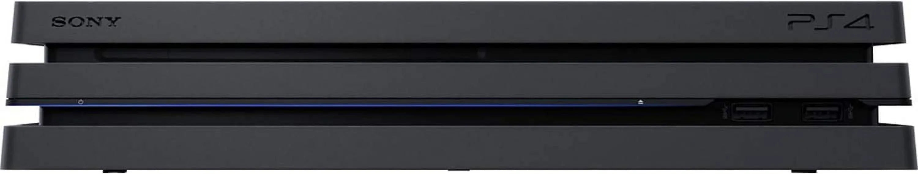 PlayStation 4 Pro 1TB Gaming Console Black HDMI Cable 2 Controller With BOLT AXTION Cleaning Kit Bundle Like New