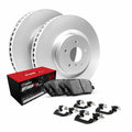 R1 Concepts Rear Brakes and Rotors Kit |Rear Brake Pads| Brake Rotors and Pads| Optimum OEp Brake Pads and Rotors |Hardware Kit WDUH1-80093