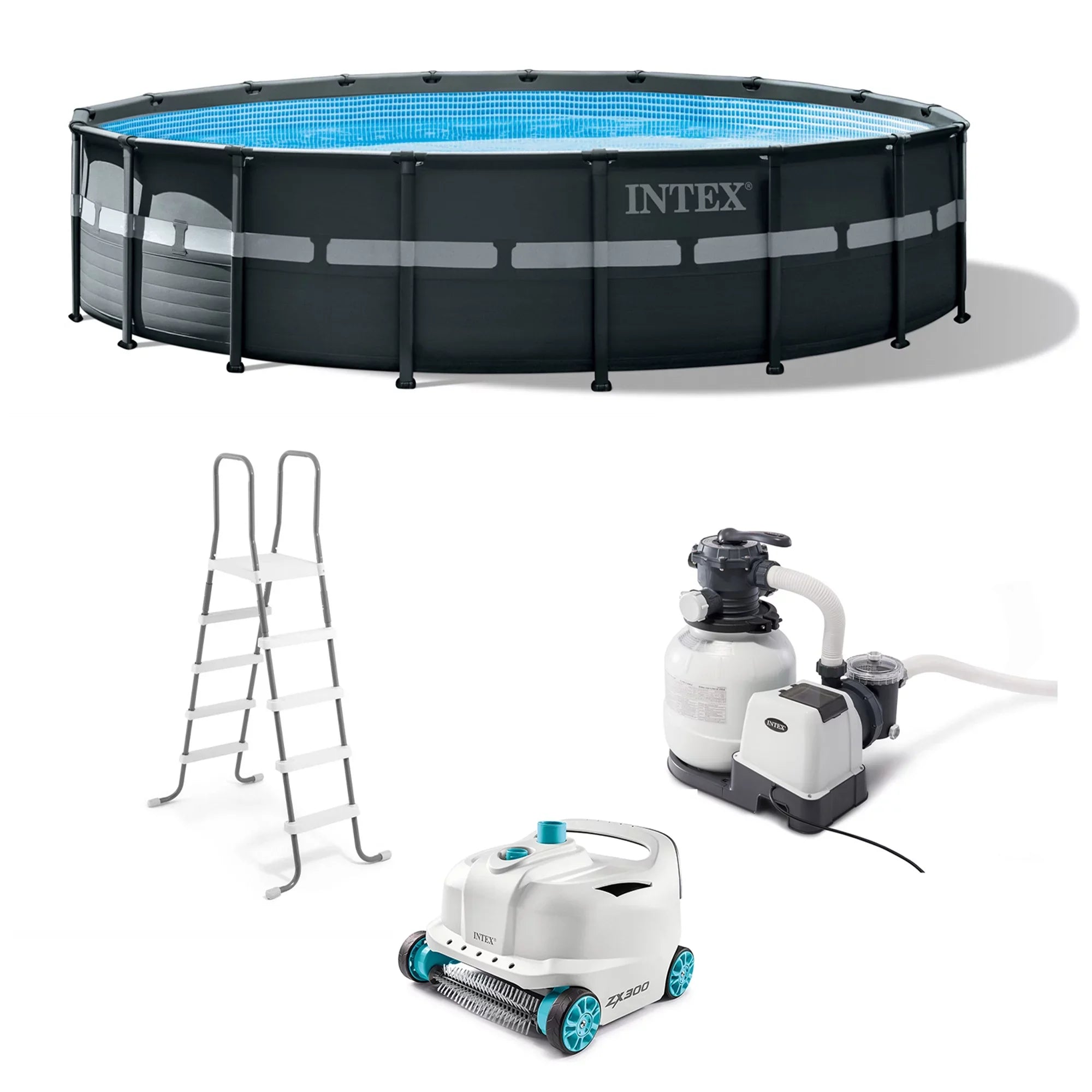 Intex Ultra XTR 18' x 52" Above Ground Pool Set with Pump & Robot Vacuum