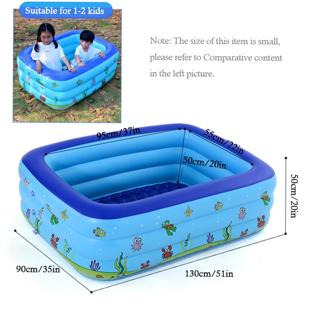 Portable Swimming Pool InfLatitudeable Swimming Pool Outdoor Basin Kid Bathtub