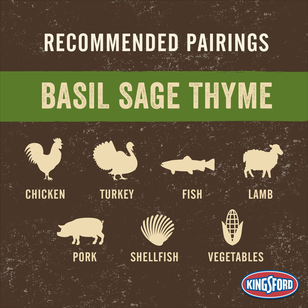 Kingsford Signature Flavors Oak Charcoal Briquettes with Basil, Sage, and Thyme, 8 lb