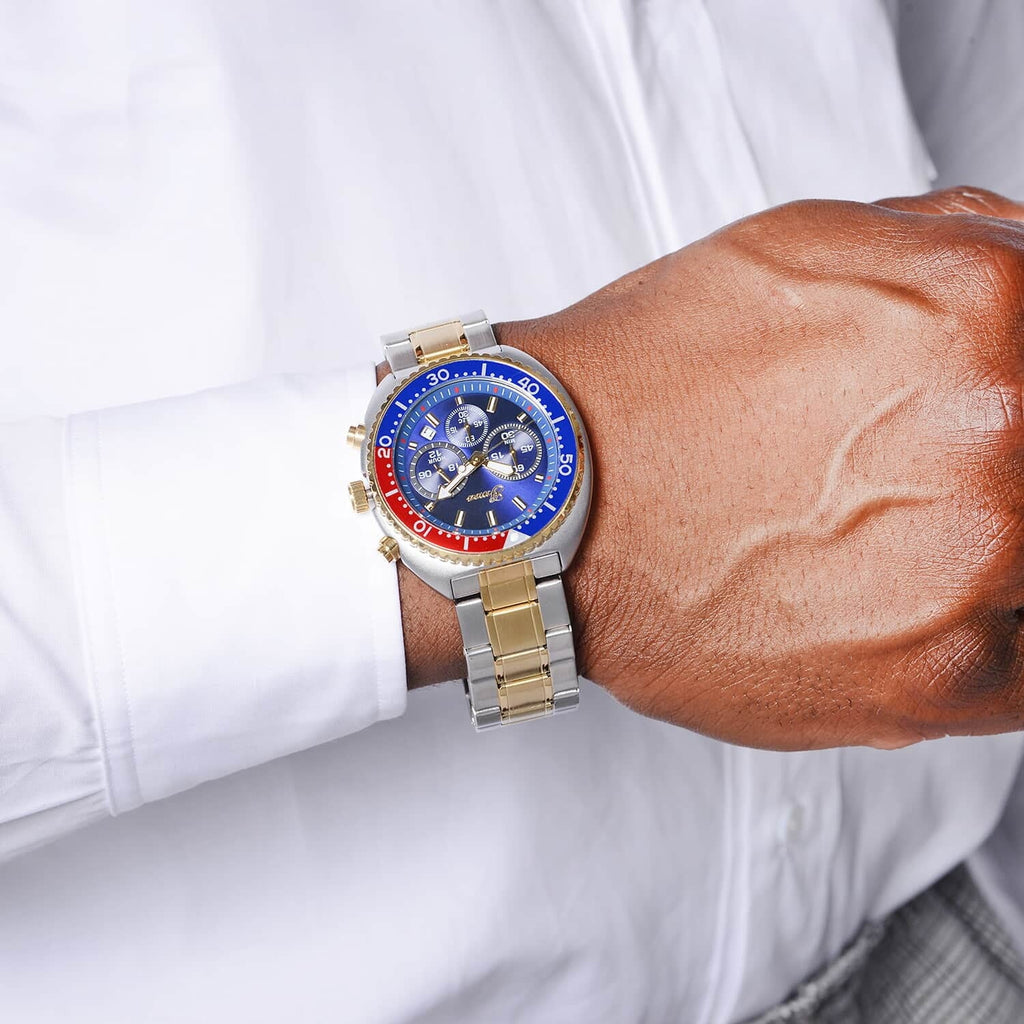 Genoa Water Resistant Watch for Dial Ion PLatitudeed Yellow Gold Strap Birthday Mothers Day Gifts for Mom