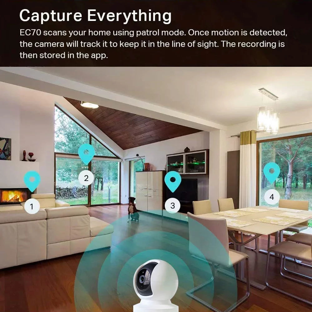 Night Vision HD Security Camera - 1080P HD, Wireless WiFi - Nozaya