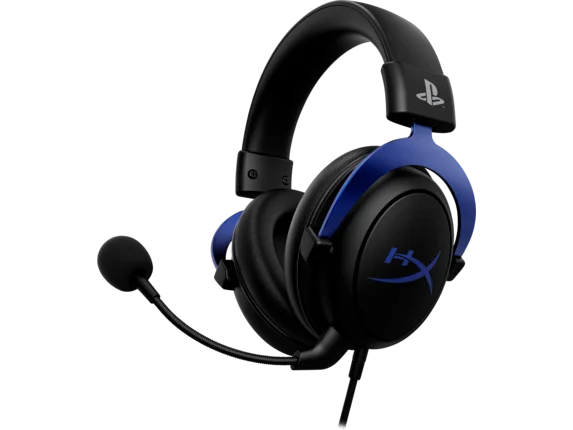 HyperX Cloud - Gaming Headset (Black-Blue) - PS5-PS4