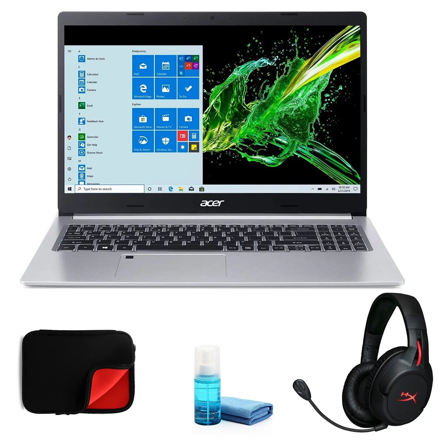 Acer Aspire 5 (A515-55-35SE) 15.6 Inch - Kit with Gaming Headset + More