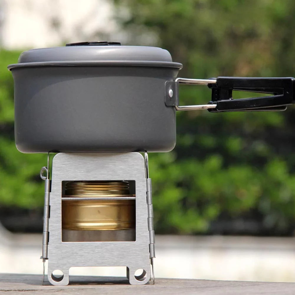 Lixada Camping Stove, Portable Stainless Steel Wood Stove for Backpacking and Picnics