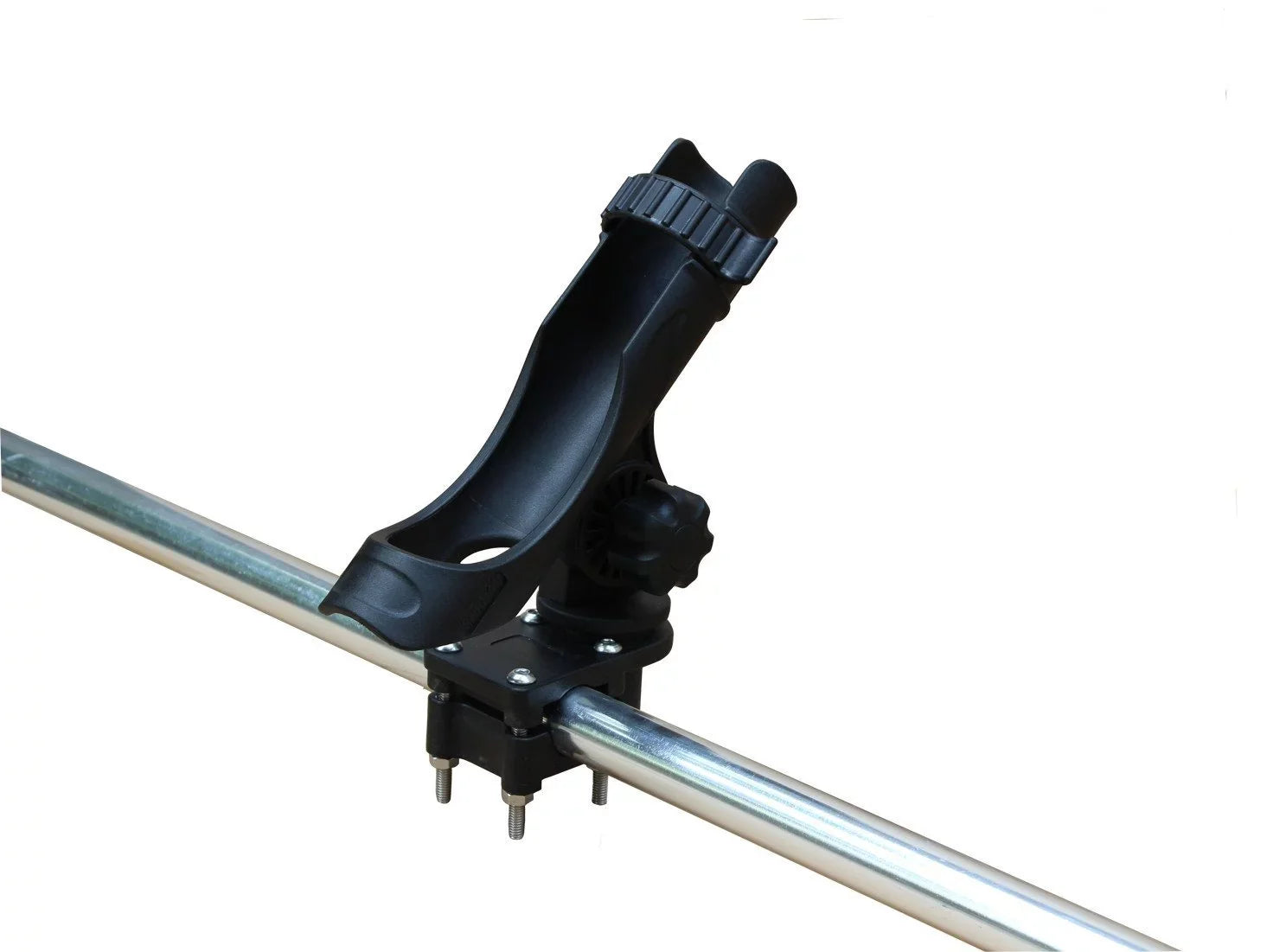BroCraft Pontoon Boat Rod Holder / Power Lock Adjustable Rod Holder With Square/Rail Mount
