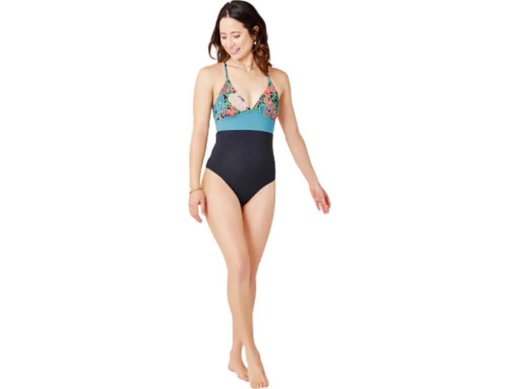 Carve Designs Dahlia One Piece - Womens, Jardin/Black, Large