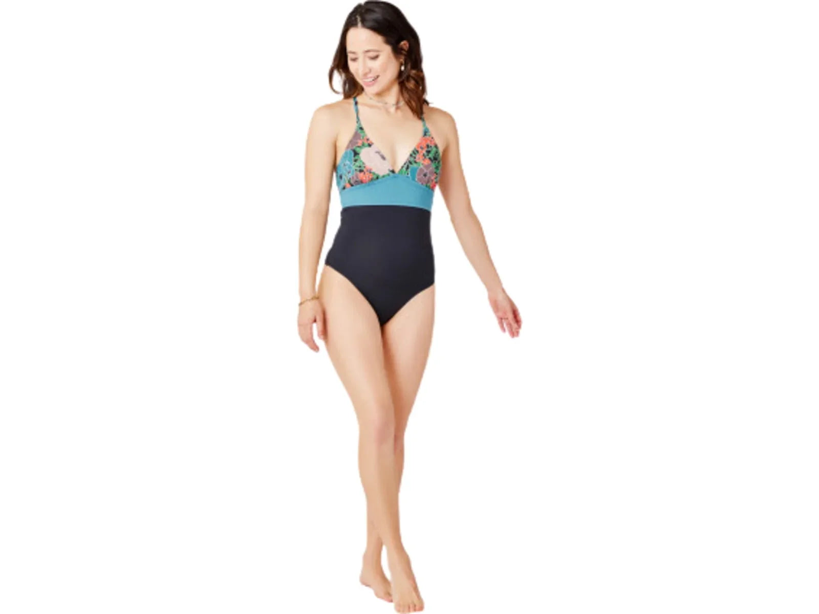 Carve Designs Dahlia One Piece - Womens, Jardin/Black, Large