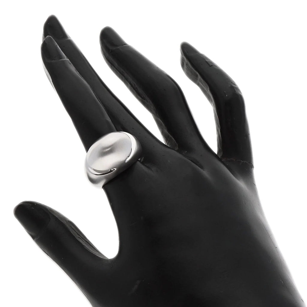 Pre-Owned Bvlgari Cabochon #53 Ring K18 White Gold Women's BVLGARI (Good)