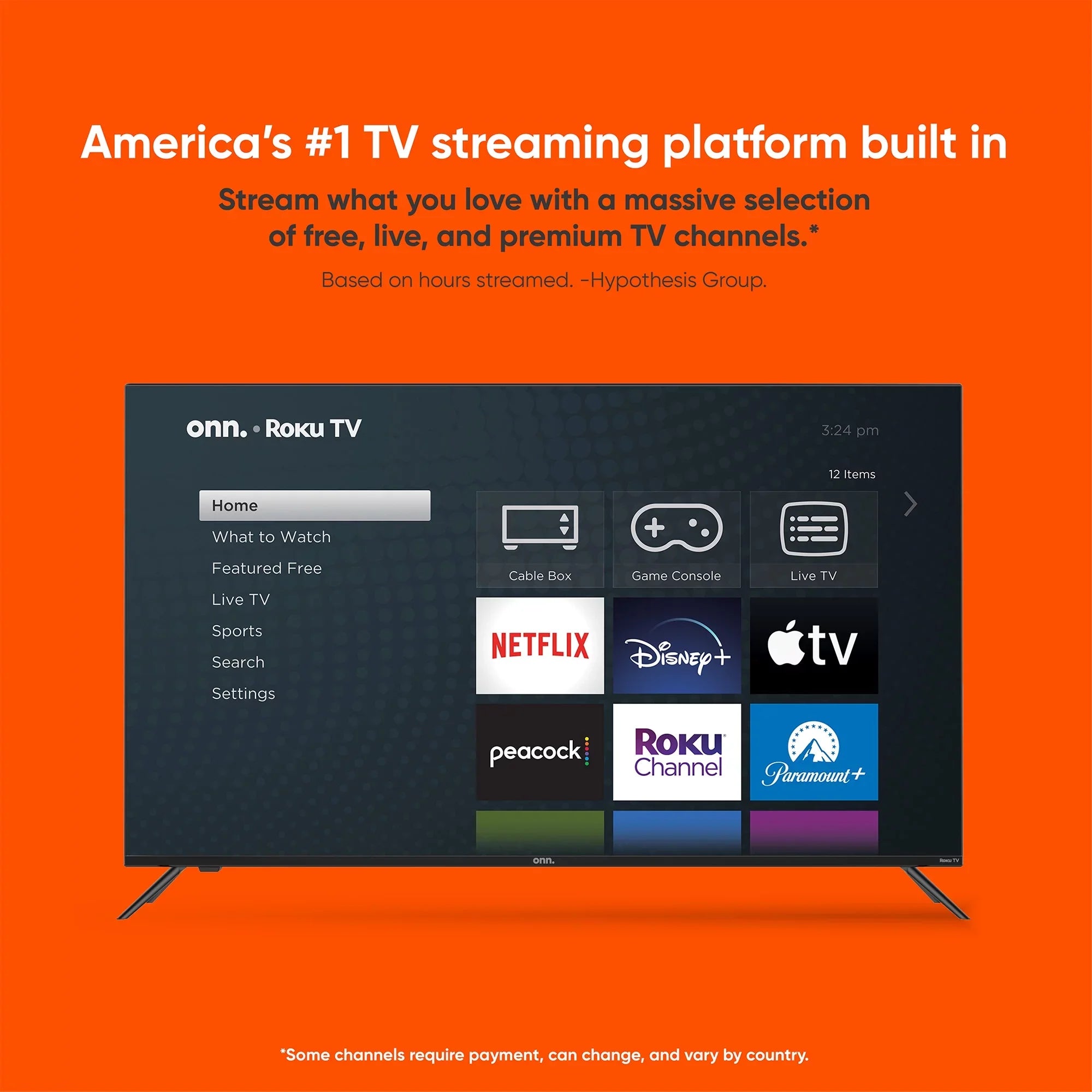 onn. 43” Class FHD (1080P) LED Roku Smart TV (100069992)