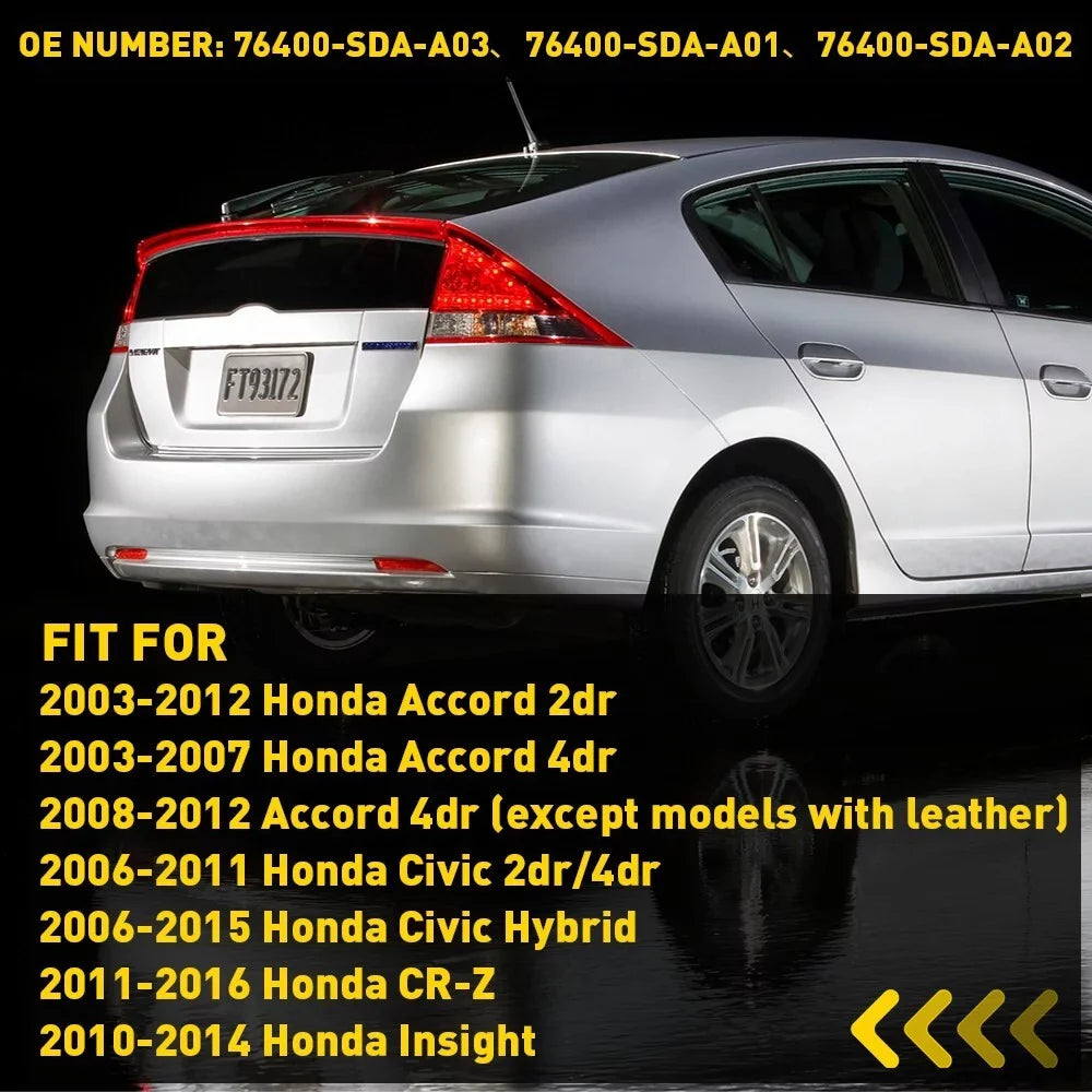 Mirror Assembly Rear-View (Day/Night) 76400-SDA-A03 For 2003-2016 Honda