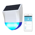 Solar Powered Wifi Outdoor Alarm BT 5.0 Smart Alarm IPX5 Waterproof Real-time Sound Light Alarm APP Control Intelligent Linkage Home Device