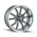 Ridler 650 20X8.5 5X120 30Et 72.62Cb Grey/Polished Lip