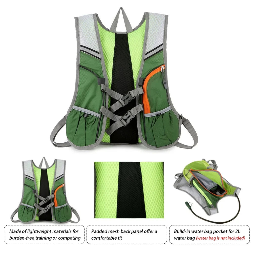 New Outlander Breathable Hydration Backpack for Hiking, Running, and Cycling