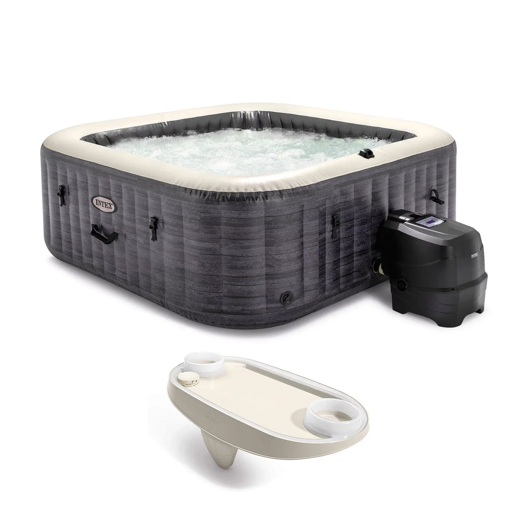 Intex PureSpa Plus Greystone InfLatitudeable Hot Tub, 94 x 28", with Phone Tray