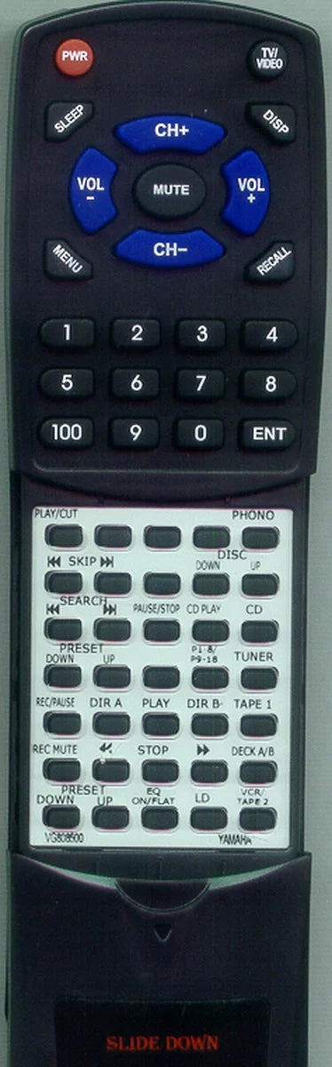 Replacement Remote for YAMAHA VG808500, RTVG808500, VG80850, RX730