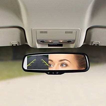 OEM-Style Replacement Rearview Mirror Monitor w/ 3.5-inch display and Universal back up camera