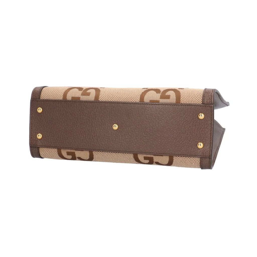 Pre-Owned Gucci Jumbo GG Bamboo Mini Tote Diana Shoulder Bag Leather 660195 493075 Brown Women's GUCCI (Good)