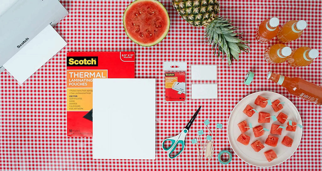 Scotch Thermal Laminating Pouches, 100-Pack, 8.9 x 11.4 Inches, Letter Size Sheets (TP3854-100)