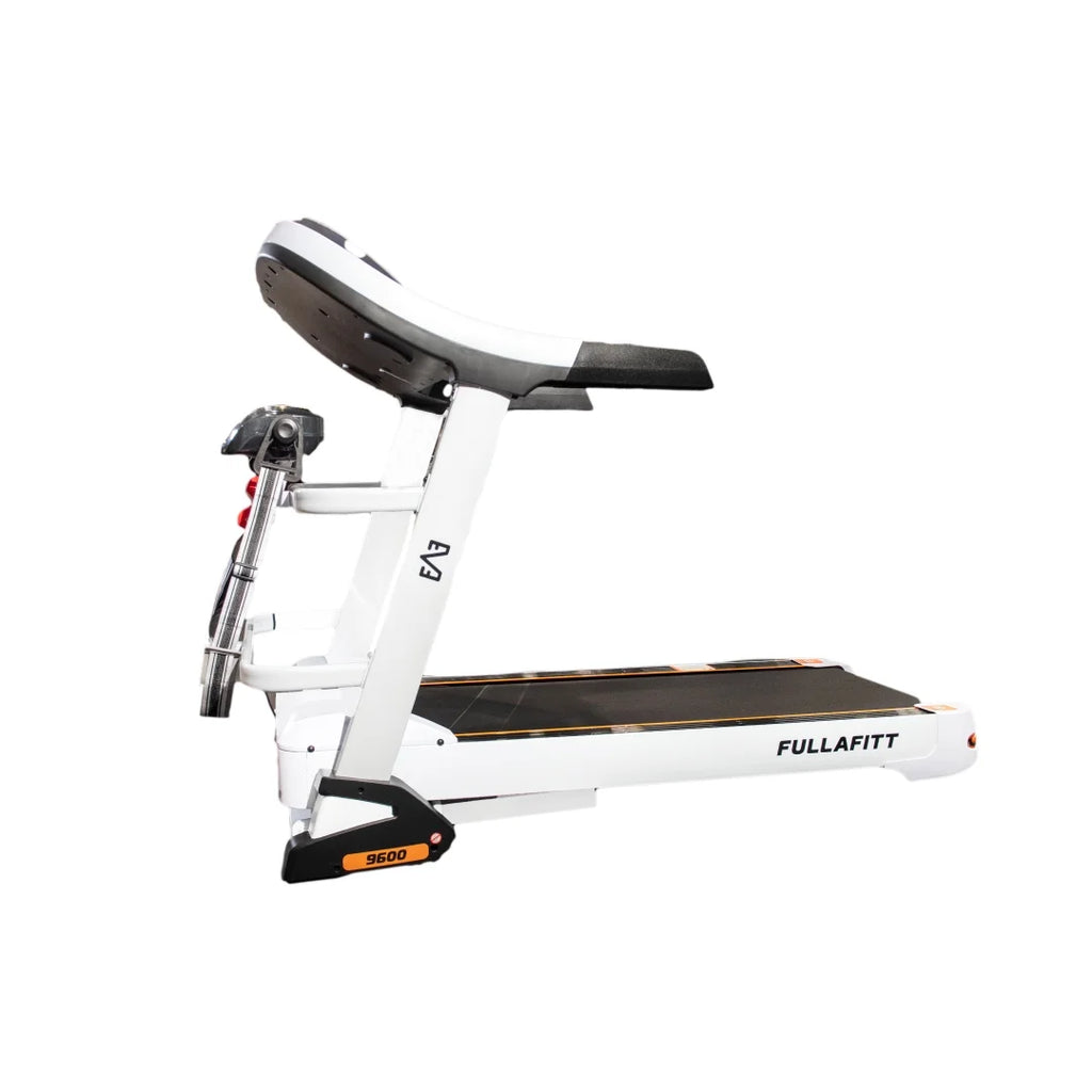 World Best Folding Treadmill by FULLAFITT, 4.5, Massage Belt, Wide LED Monitor, Bluetooth, Speakers, Preset Programs, Pulse Grip, Pressure Free Running Board