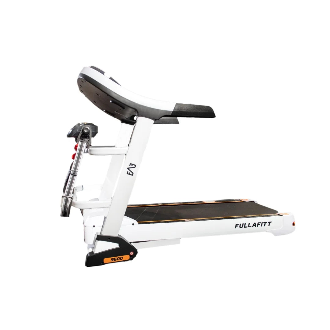 World Best Folding Treadmill by FULLAFITT, 4.5, Massage Belt, Wide LED Monitor, Bluetooth, Speakers, Preset Programs, Pulse Grip, Pressure Free Running Board