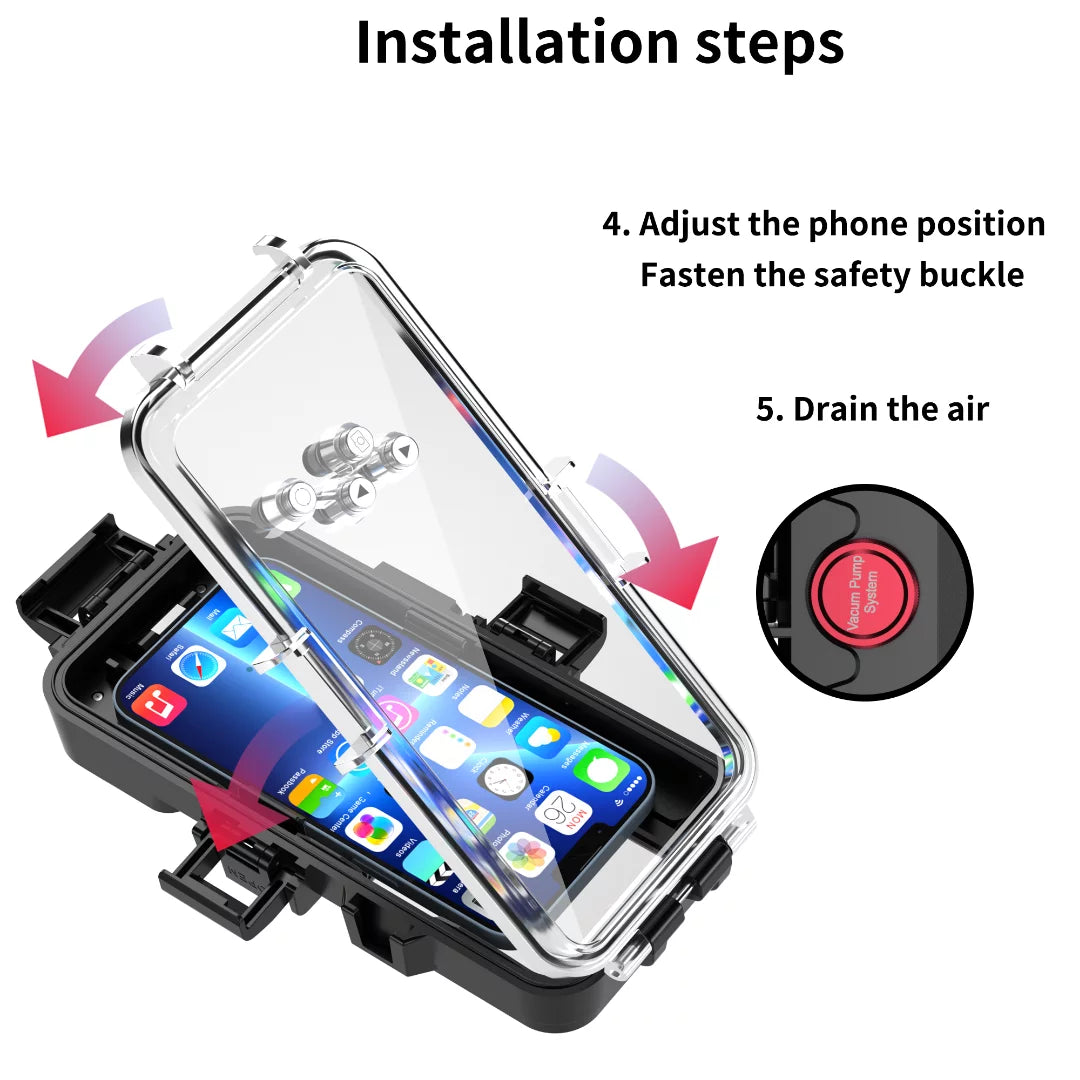GREHOME Waterproof Underwater Diving Universal Case Cover For iPhone 13 12 Pro Max [98ft / 30m] full body protection