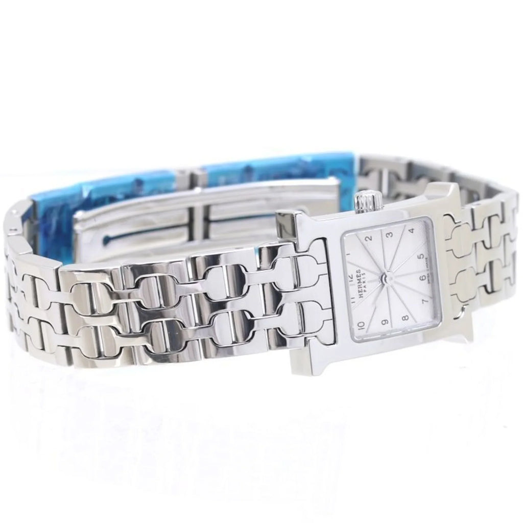Pre-Owned HERMES H Watch Mini HH1.110.260 4835 141002W100 Stainless Steel Ladies 39260 (Good)