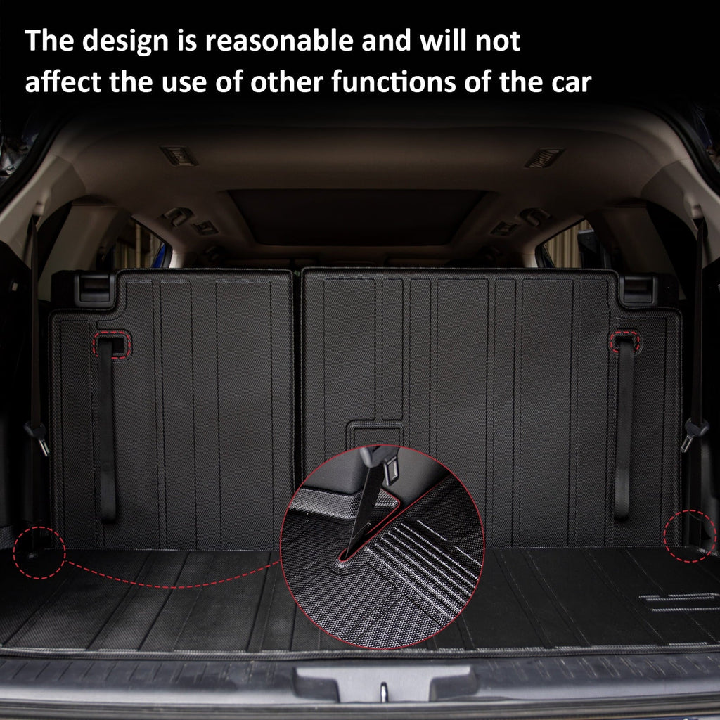 Fit 2020-2024 Toyota Highlander Trunk Mat with Backrest Mats Car Cargo Liner Highlander Accessories