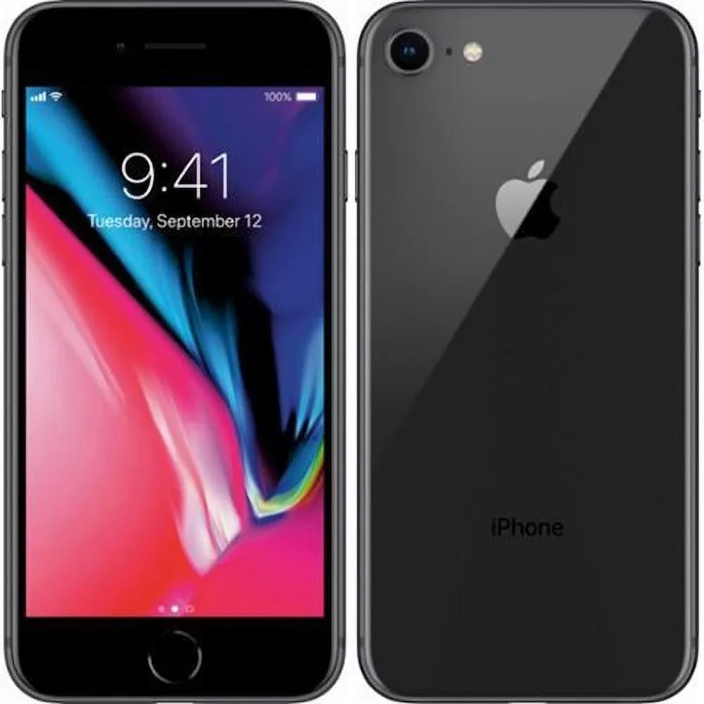 Restored  iPhone 8 A1863 (Fully Unlocked) 64GB Space Gray (Refurbished)