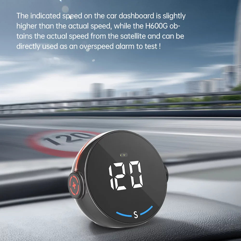 ammoon Car GPS Speedometer H600G Head Display, Digital Speed Altitude Meter Easy Setup & Clear Display