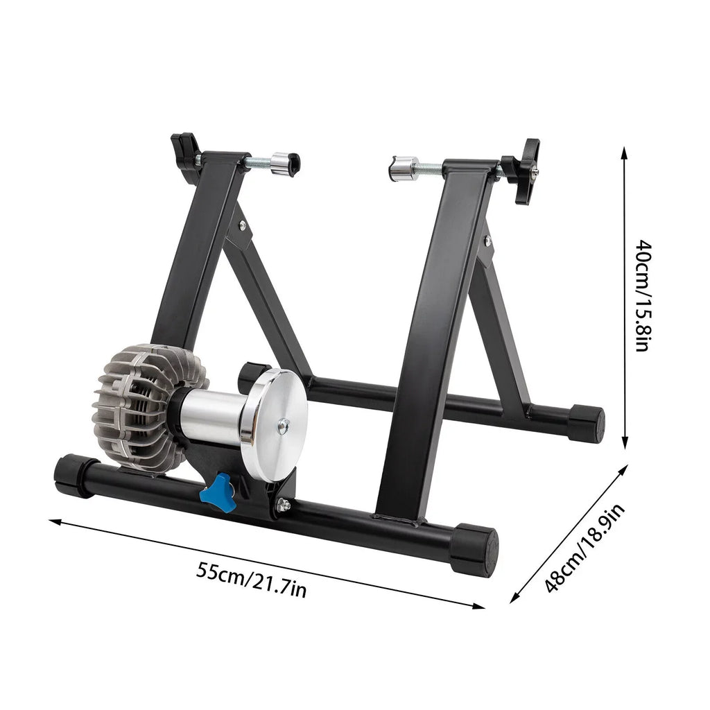 Portable Bike Trainer Stand Indoor Bicycle Trainer Stand Training Rack 26-29 700C Bike 900W Black