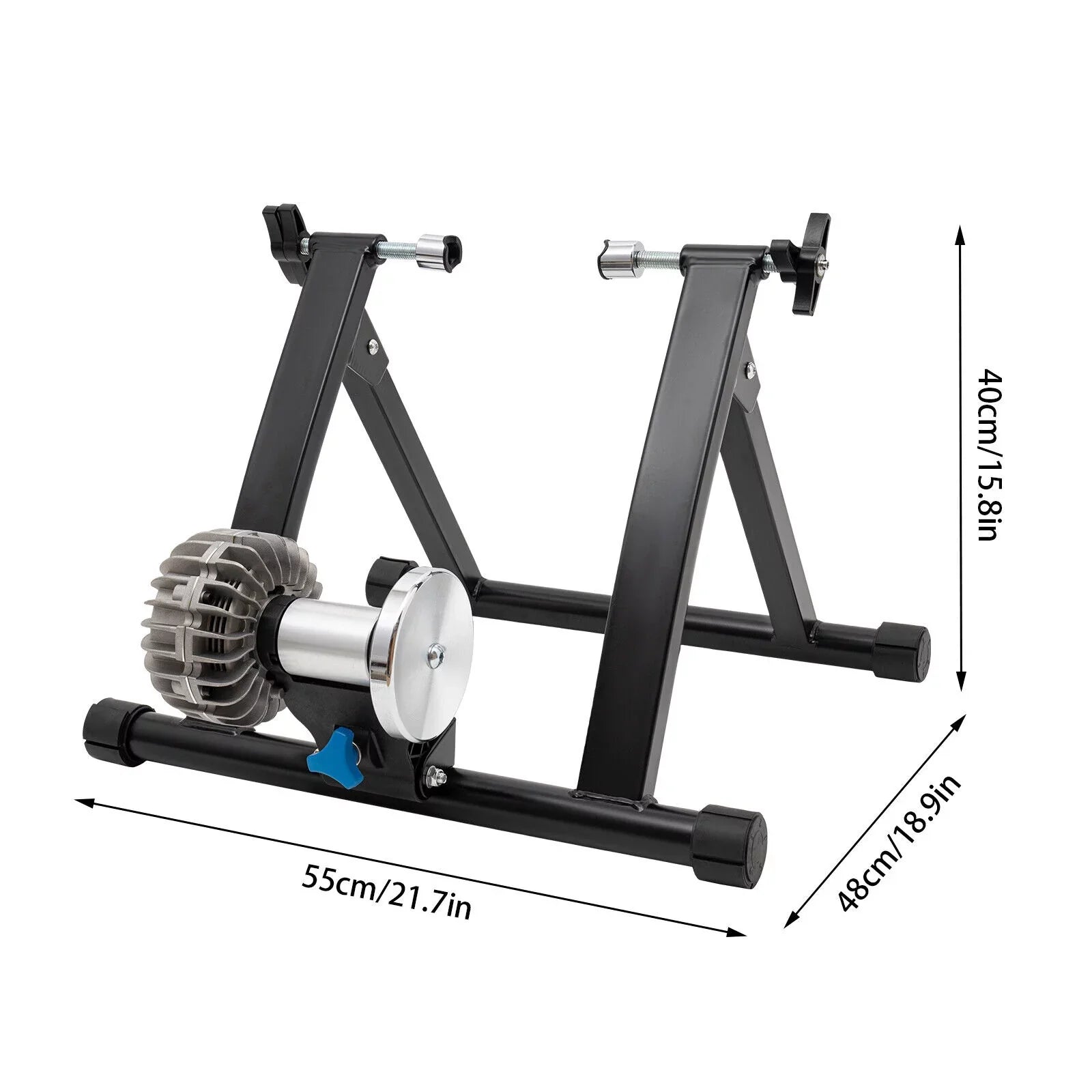 Portable Bike Trainer Stand Indoor Bicycle Trainer Stand Training Rack 26-29 700C Bike 900W Black